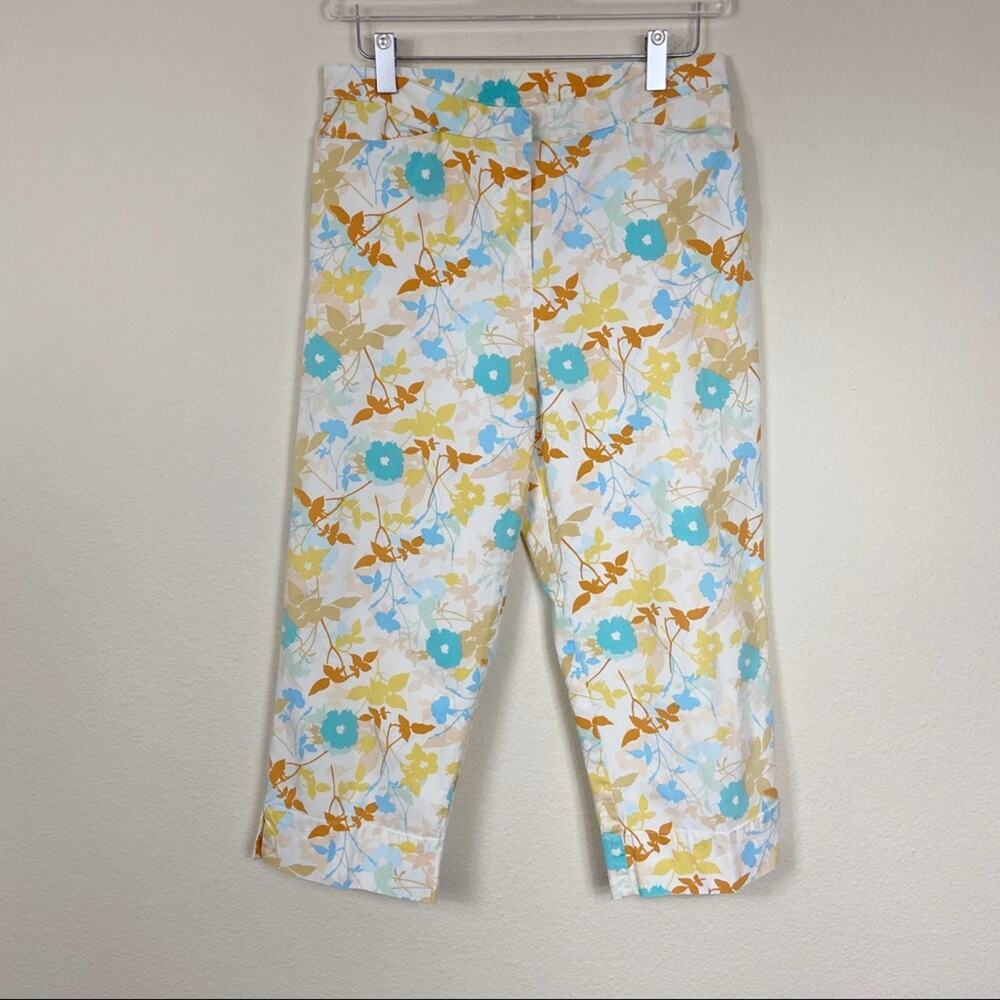Sag Harbor | Flora Printed Capris Sz 8P